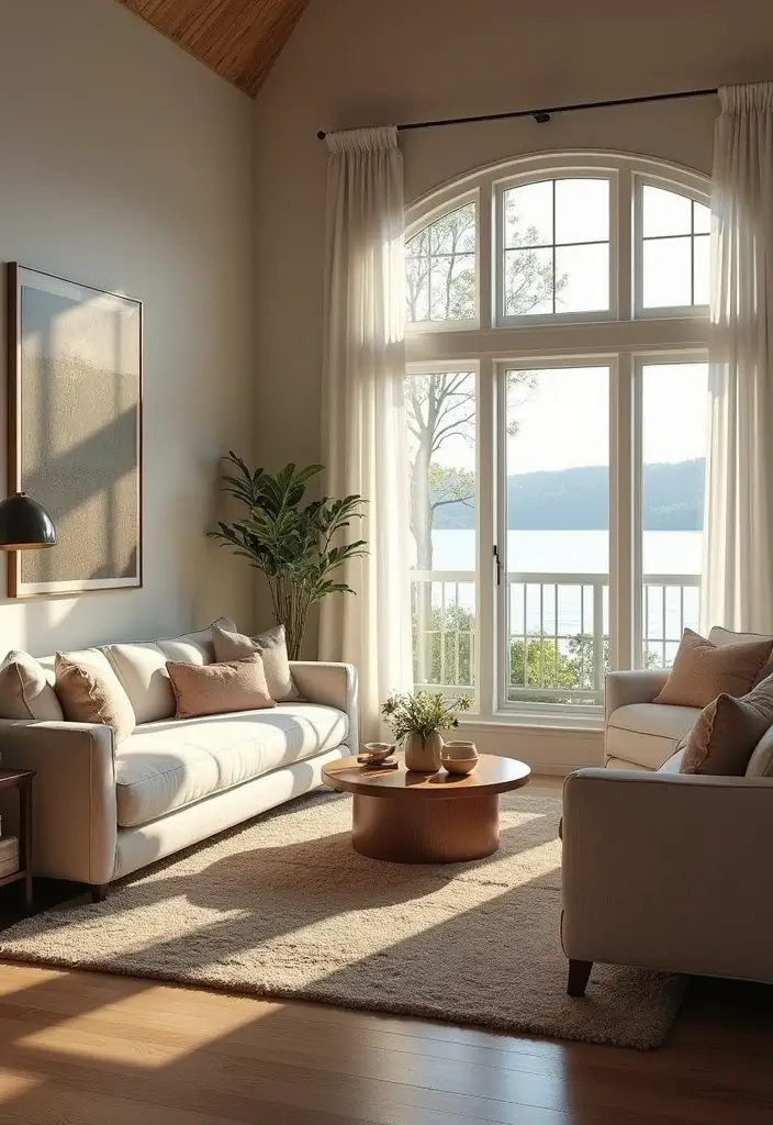 29 Lake House Living Room Ideas That Bring the Outdoors In - 23. Soft, Relaxing Spaces