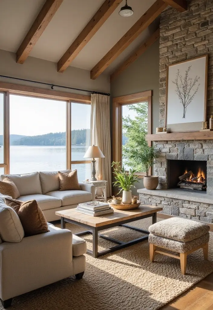 29 Lake House Living Room Ideas That Bring the Outdoors In - 29. Eco-Friendly Choices