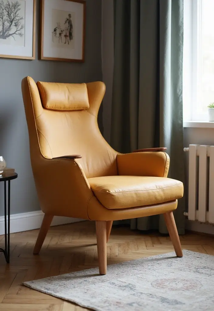 29 Living Room Chairs Ideas Small Spaces That Save Space Beautifully - 1. Compact Mid-Century Modern Chairs