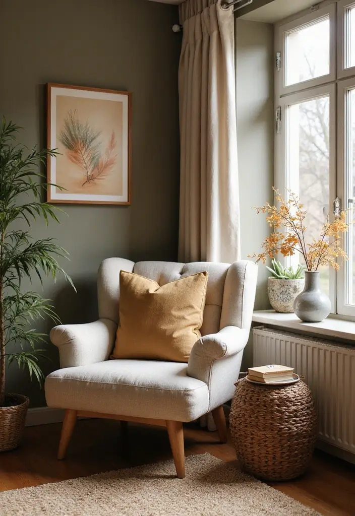 29 Living Room Chairs Ideas Small Spaces That Save Space Beautifully - 16. Fabric Armchairs for Comfort