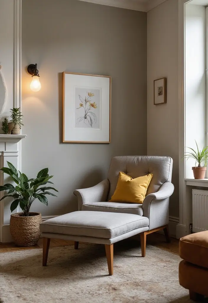 29 Living Room Chairs Ideas Small Spaces That Save Space Beautifully - 23. Slim Recliners for Comfort