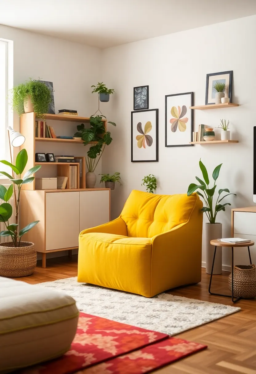 29 Living Room Chairs Ideas Small Spaces That Save Space Beautifully - 28. Chic Cube Chairs