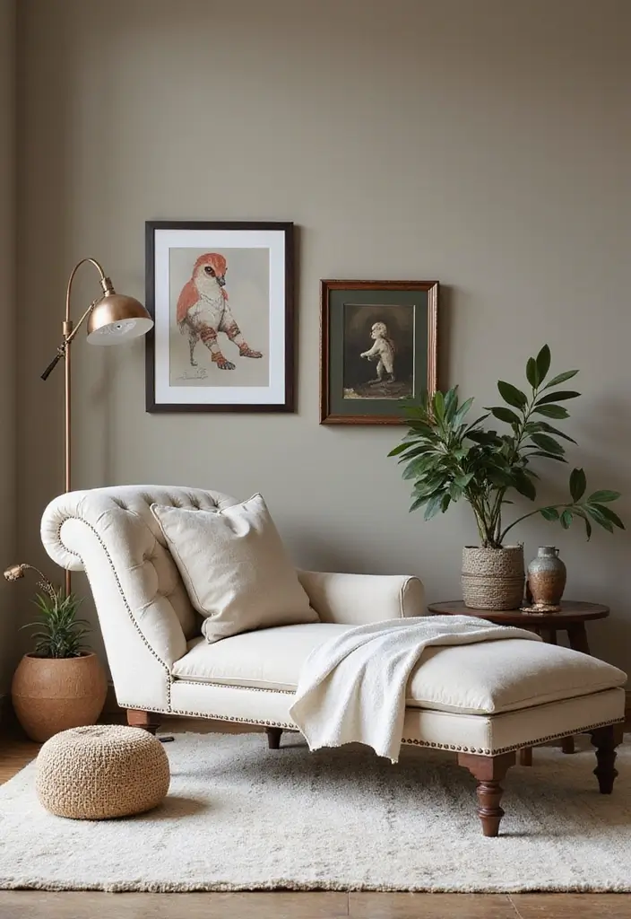 29 Living Room Chairs Ideas Small Spaces That Save Space Beautifully - 7. Chaise Lounges for Relaxation