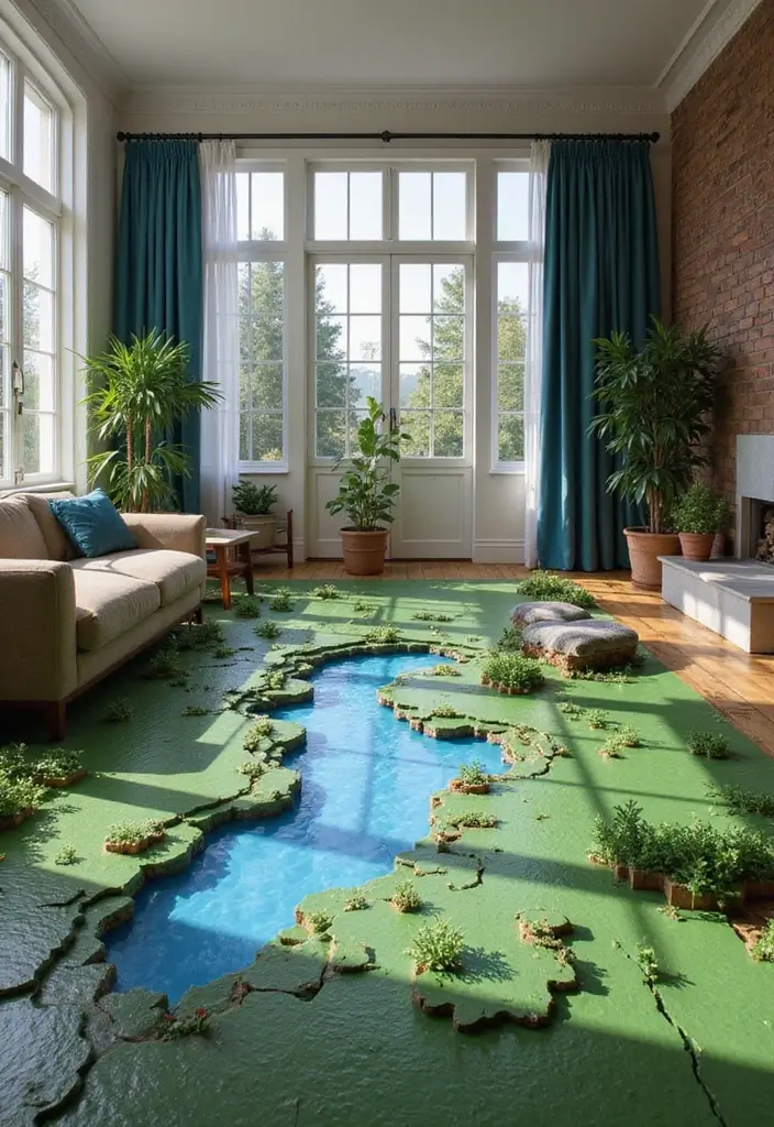 29 Living Room Ideas: Minecraft-Inspired Builds and Layouts - 16. Minecraft Flooring