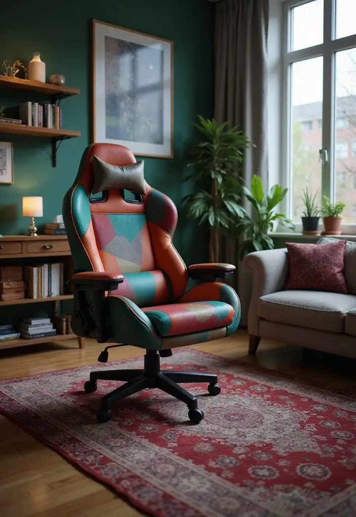 29 Living Room Ideas: Minecraft-Inspired Builds and Layouts - 22. Thematic Gaming Chairs