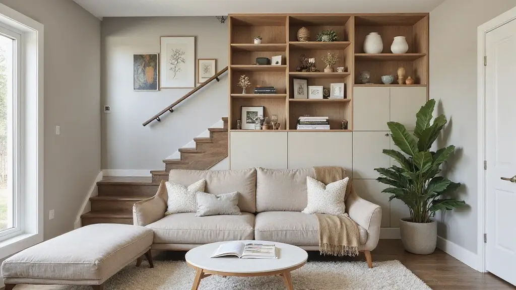 29 Living Room Under Stairs Ideas That Use Space Smartly