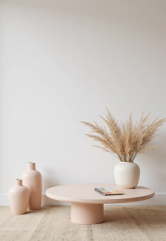 29 Pastel Color Living Room Ideas That Feel Soft and Dreamy - 11. Minimalist Pastel Decor