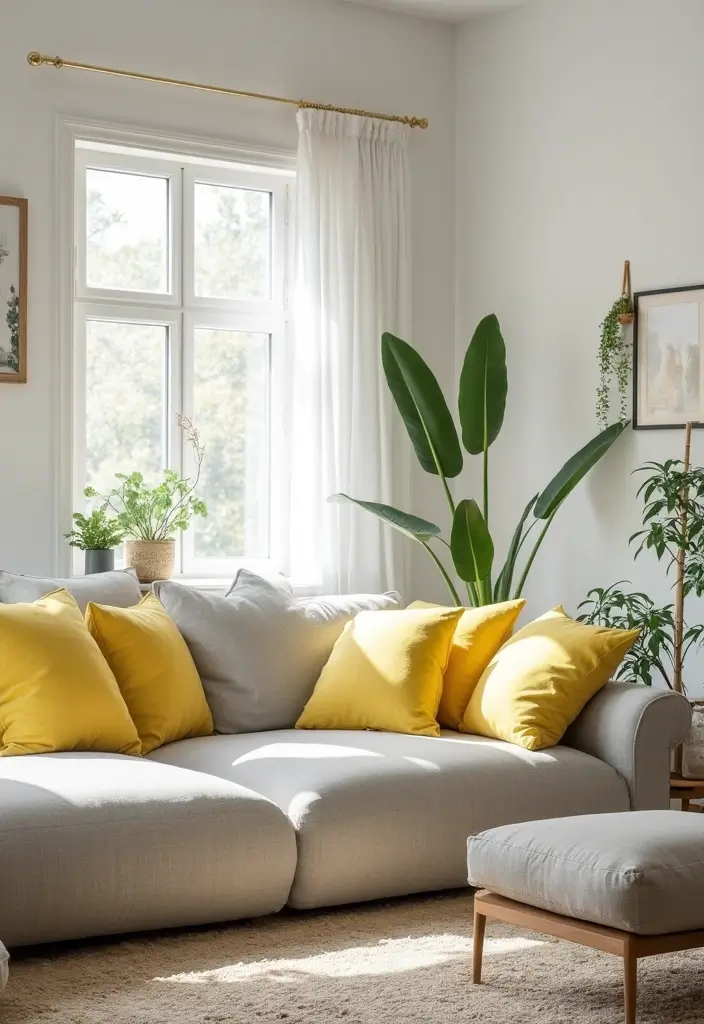 29 Pastel Color Living Room Ideas That Feel Soft and Dreamy - 5. Pale Yellow Sunshine