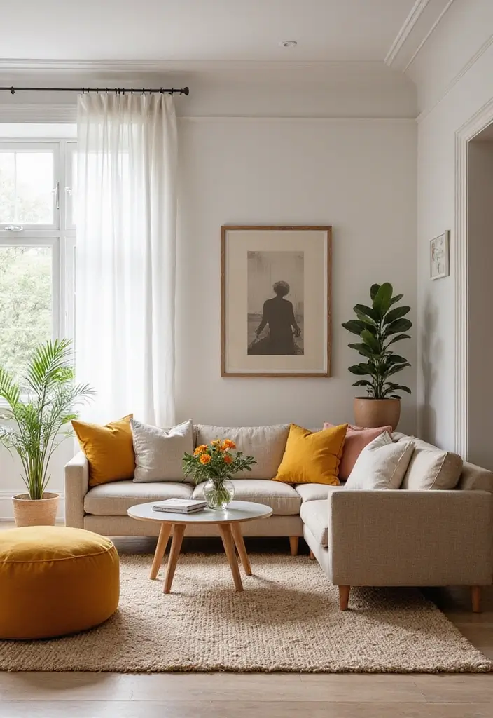 29 Small Living Room With Kitchen Ideas That Maximize Every Inch - 14. Use Color Wisely to Enhance Space