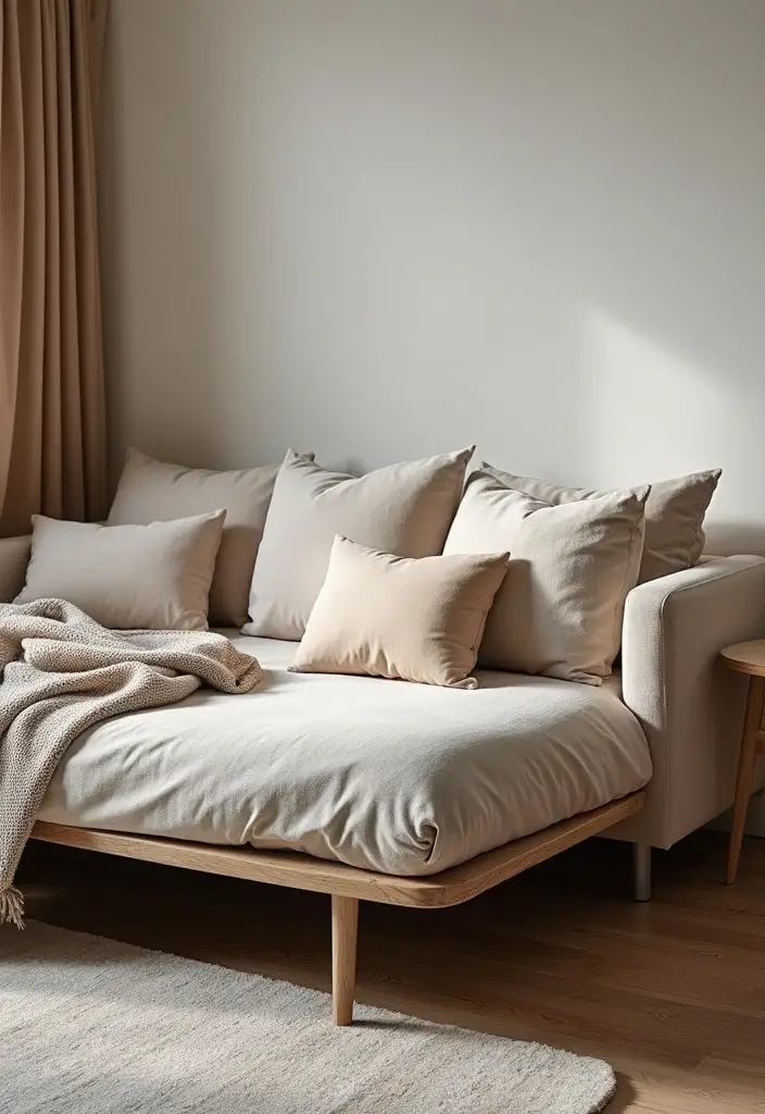 29 Small Living Room With Kitchen Ideas That Maximize Every Inch - 5. Sofa Beds for Overnight Guests