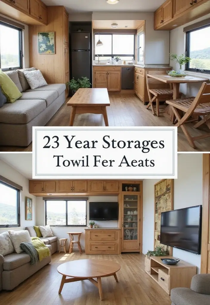 29 Trailer Living Room Ideas That Feel Cozy and Clever - 13. Smart Hideaways