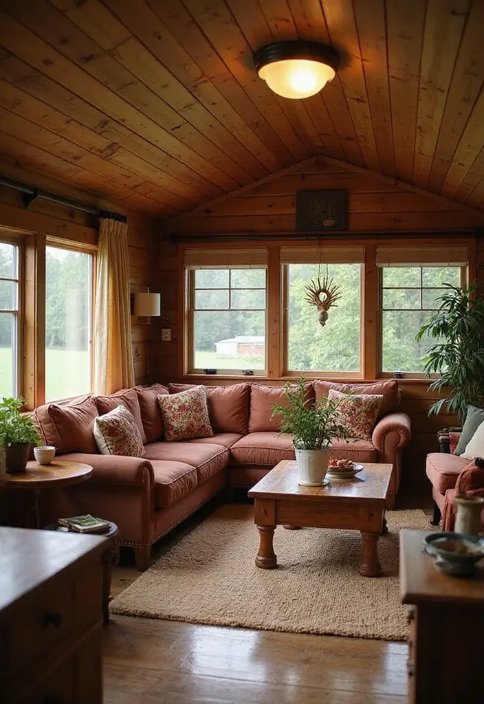 29 Trailer Living Room Ideas That Feel Cozy and Clever - 18. Warmth of Woods