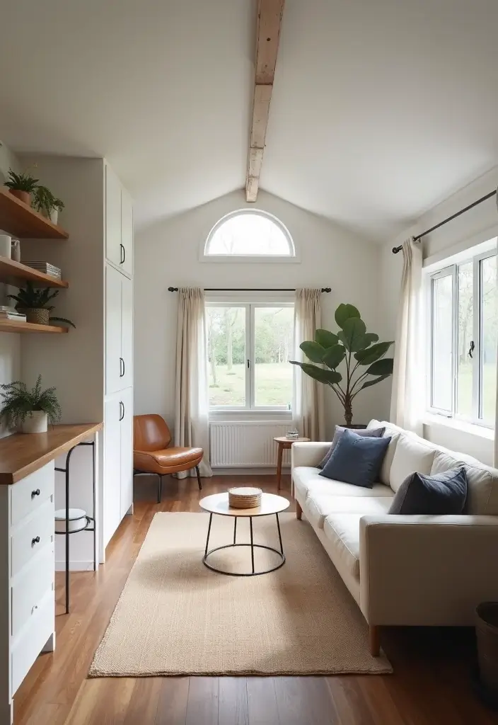 29 Trailer Living Room Ideas That Feel Cozy and Clever - 2. Minimalist Magic