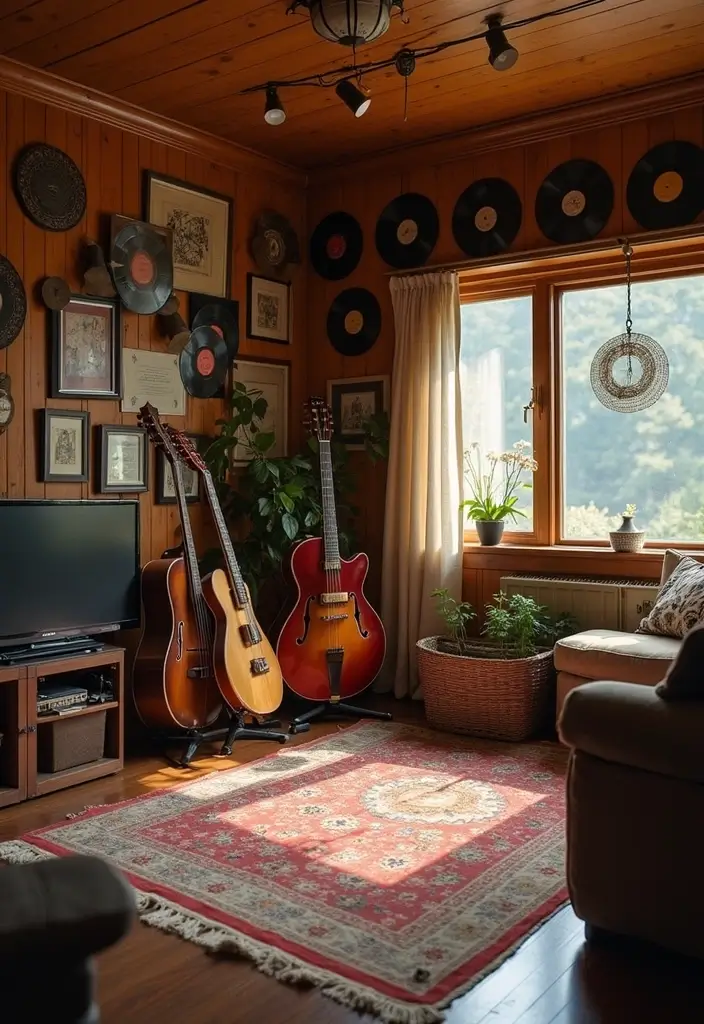 29 Trailer Living Room Ideas That Feel Cozy and Clever - 26. Music Lovers' Corner