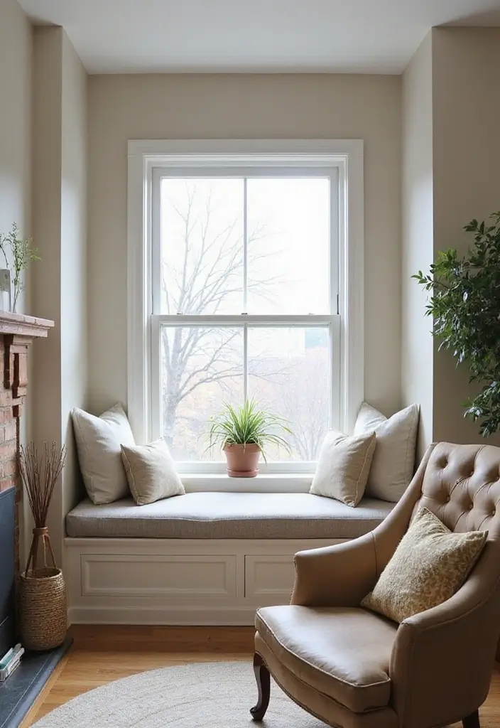 29 Upstairs Living Room Ideas That Make the Most of Your Space - 28. Utilizing Bay Windows for Seating