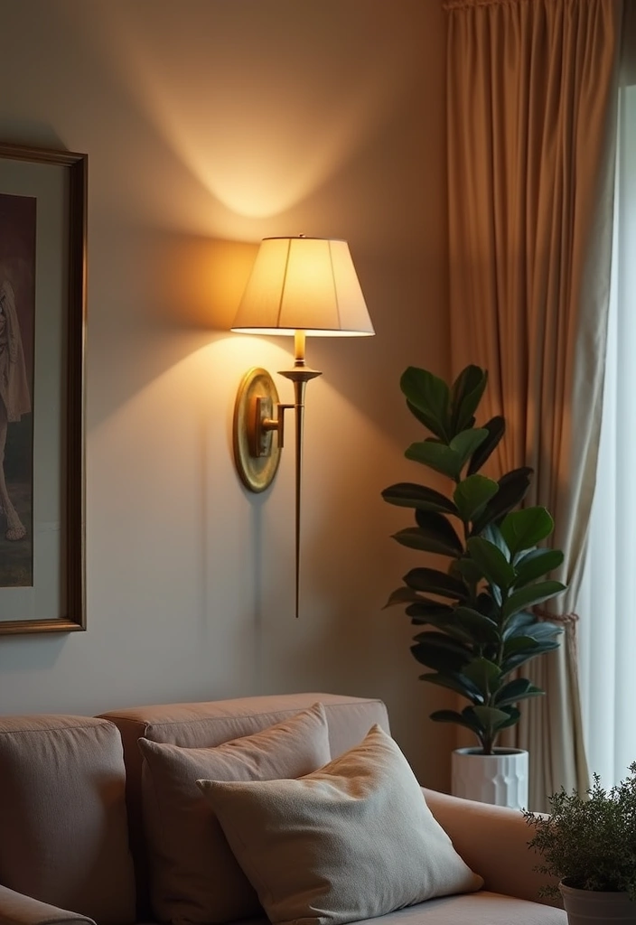 29 Upstairs Living Room Ideas That Make the Most of Your Space - 8. Incorporating Wall-Mounted Lighting