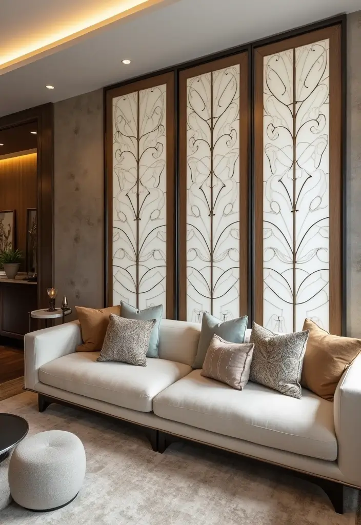 29 Upstairs Living Room Ideas That Make the Most of Your Space - 9. Folding Screens for Versatile Separation