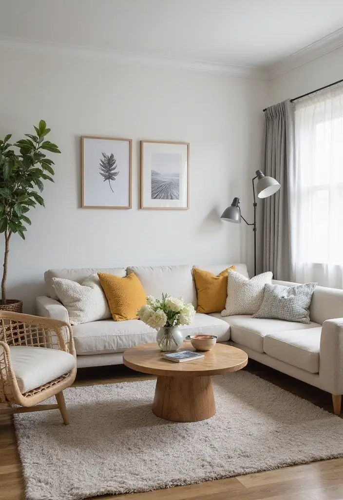 29 Wabi Sabi Living Room Ideas That Embrace Imperfection - 26. Thoughtful Arrangements