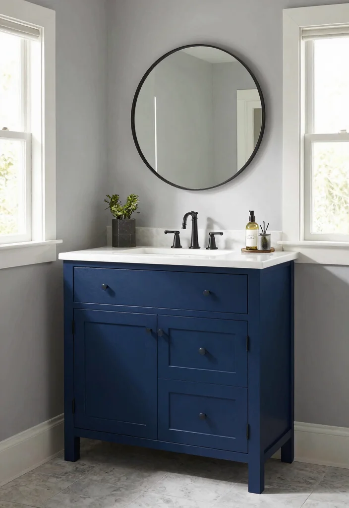 14 Bathroom Chair Rail Ideas That Add Character - 5. Two-Tone Chair Rail for Visual Interest 1