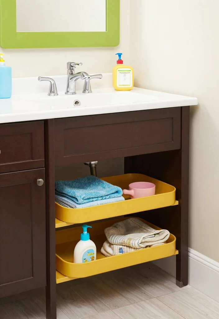 14 Dark Brown Vanity Bathroom Ideas With Rich Warmth - 10. Family-Friendly Features 1