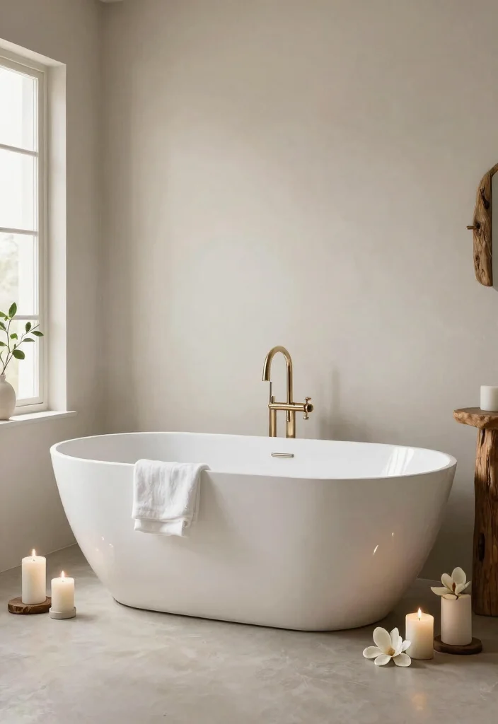 14 Magnolia Bathroom Ideas Inspired By Modern Farmhouse Style - 12. Statement Bathtub 1