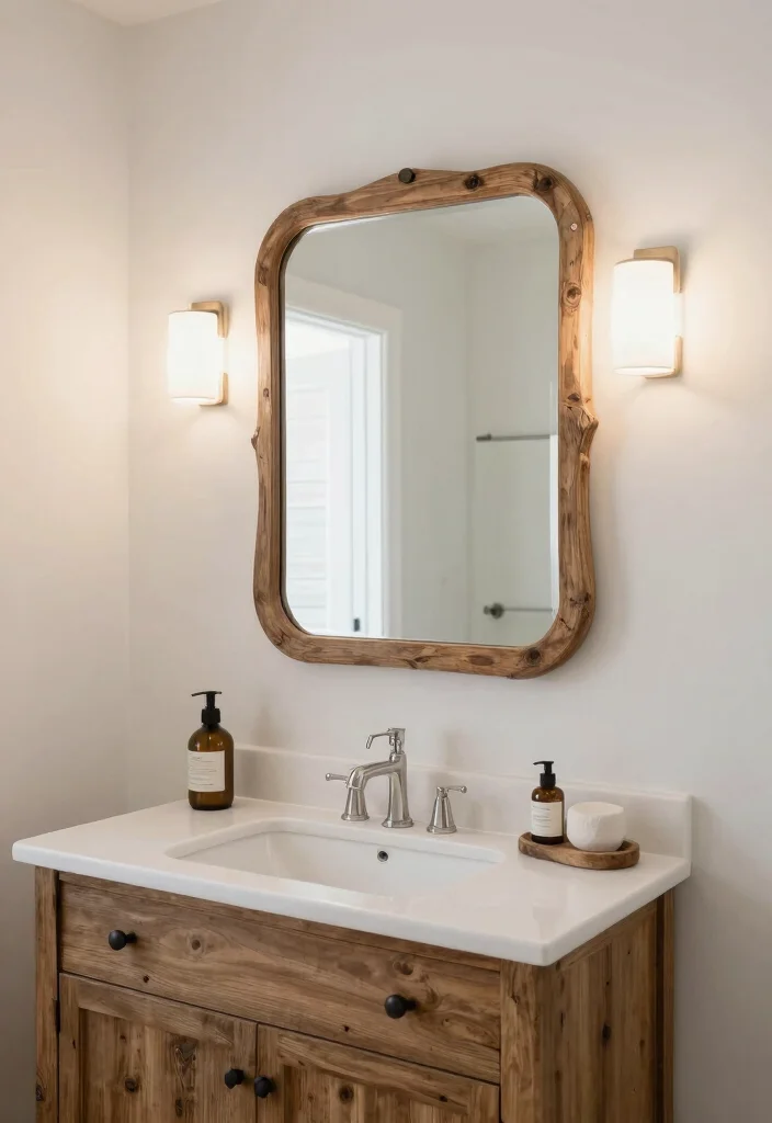 14 Magnolia Bathroom Ideas Inspired By Modern Farmhouse Style - 7. Customized Mirrors 1