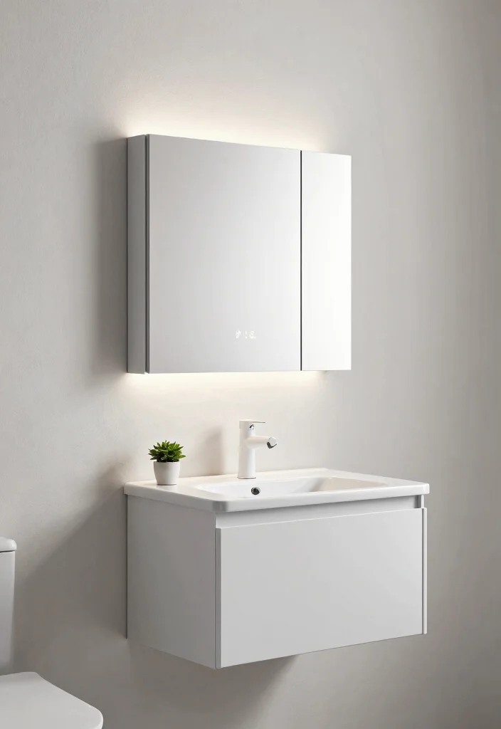 14 Mirror Medicine Cabinet Bathroom Ideas For Smart Storage - 1. Minimalist Elegance 1
