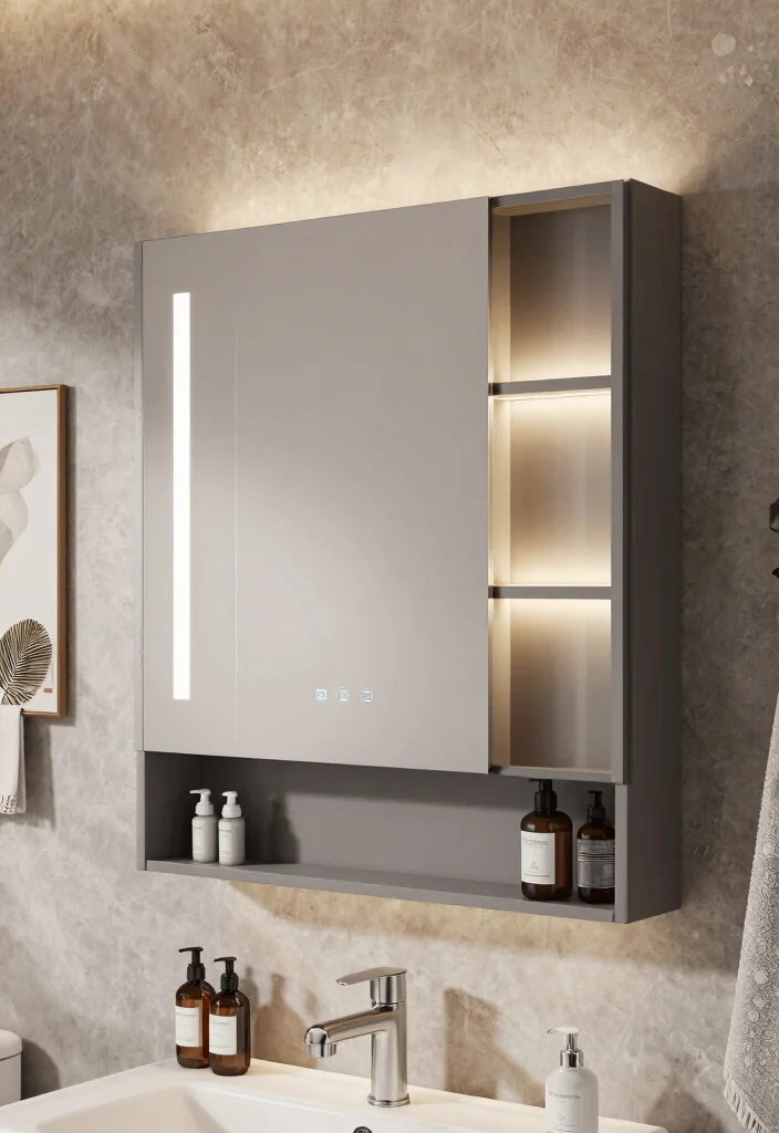 14 Mirror Medicine Cabinet Bathroom Ideas For Smart Storage - 13. Multi-Functional Fixtures 1