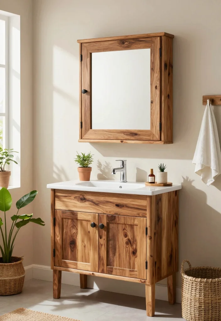 14 Mirror Medicine Cabinet Bathroom Ideas For Smart Storage - 7. Eco-Friendly Materials 1
