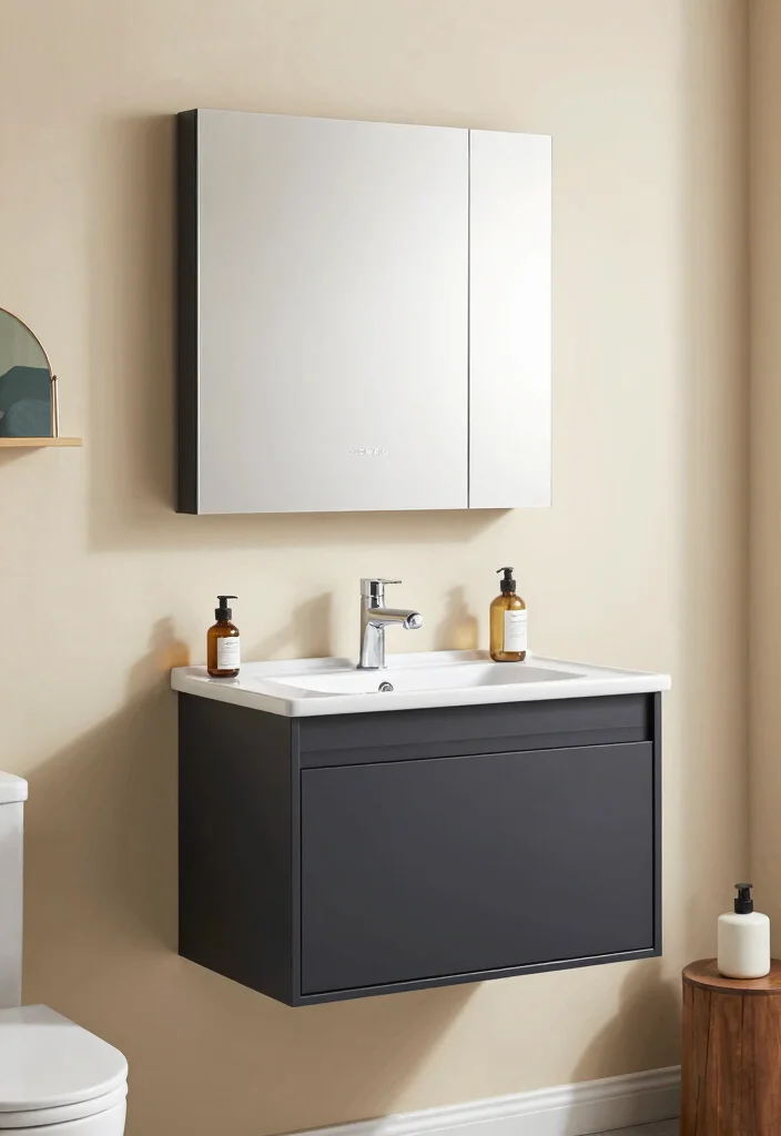 14 Mirror Medicine Cabinet Bathroom Ideas For Smart Storage - 9. Two-Tone Designs 1