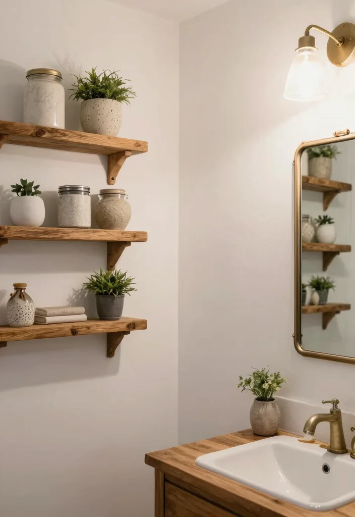 14 Vanity Sconce Bathroom Ideas For Perfect Lighting - 4. Vintage-inspired Farmhouse 1