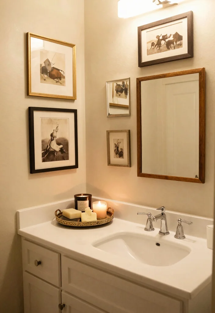 14 White Vanity Bathroom Ideas With Bright Clean Style - 14. Personalized Touches 1