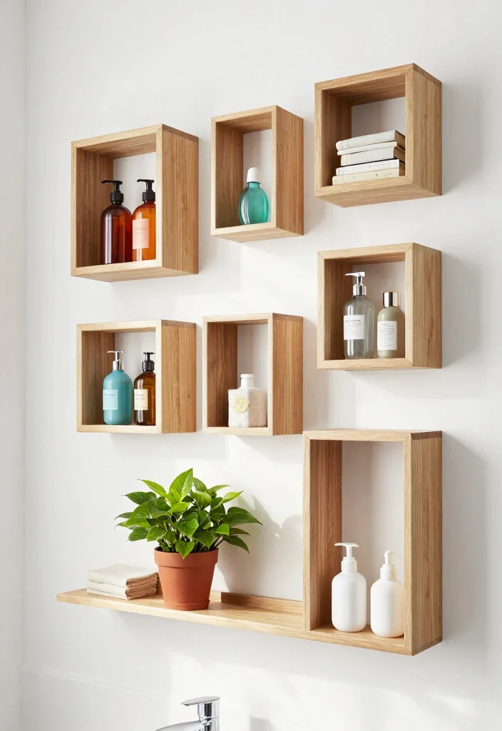15 Bathroom Shelf Ideas For Smart Vertical Storage - 5. Modular Shelving: Customizable to Your Needs 1