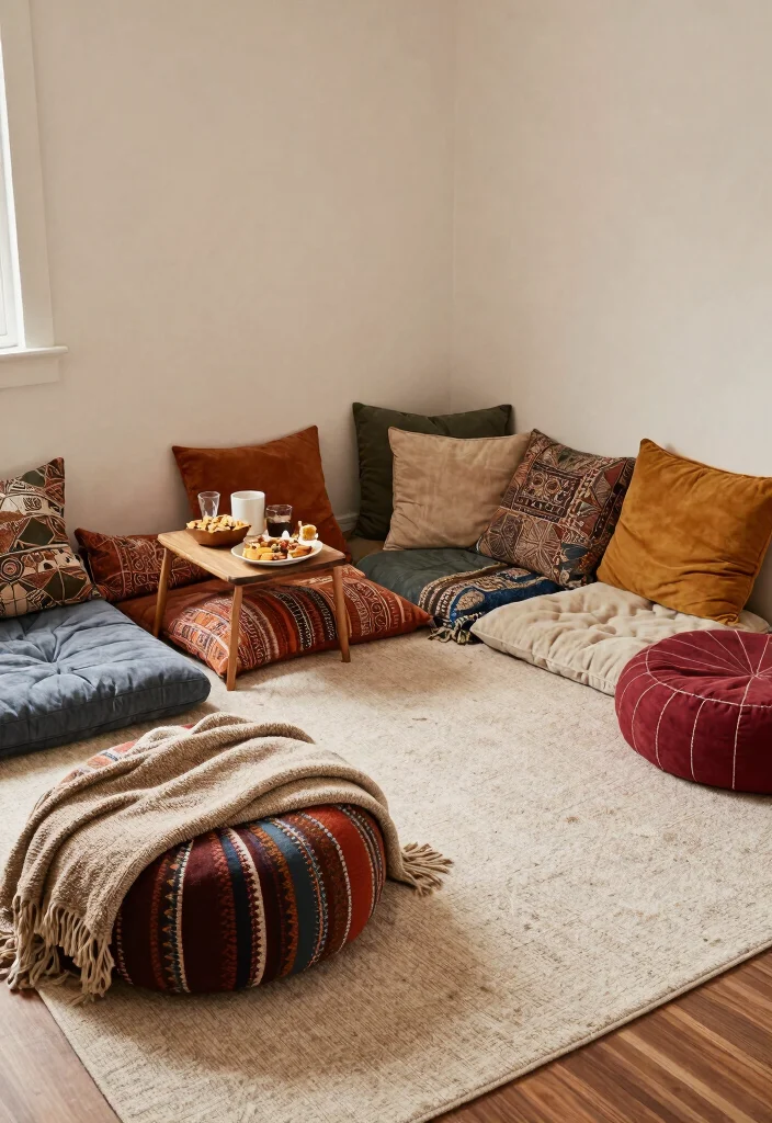 15 Bedroom Sims 4 CC Ideas Aesthetic Game Inspiration - 15. Cozy Floor Seating 1