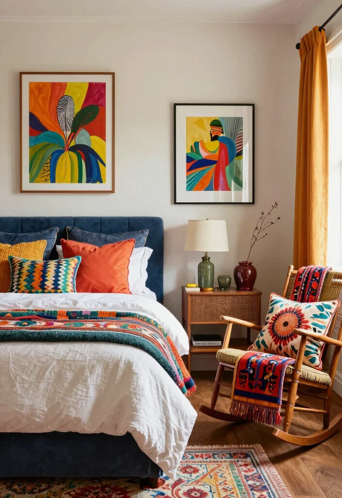 15 Bedroom Sims 4 CC Ideas Aesthetic Game Inspiration - 7. Colorful Accents 1