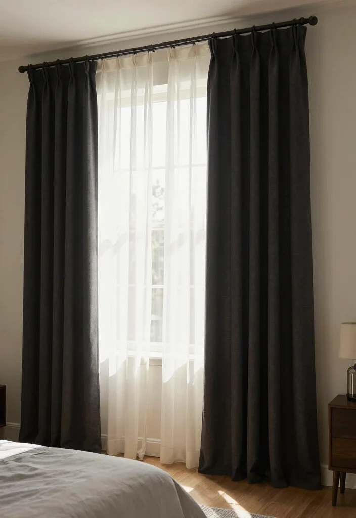 15 Loft Type Bedroom Small Spaces Ideas: Compact and Airy - 13. Thoughtful Window Treatments 1