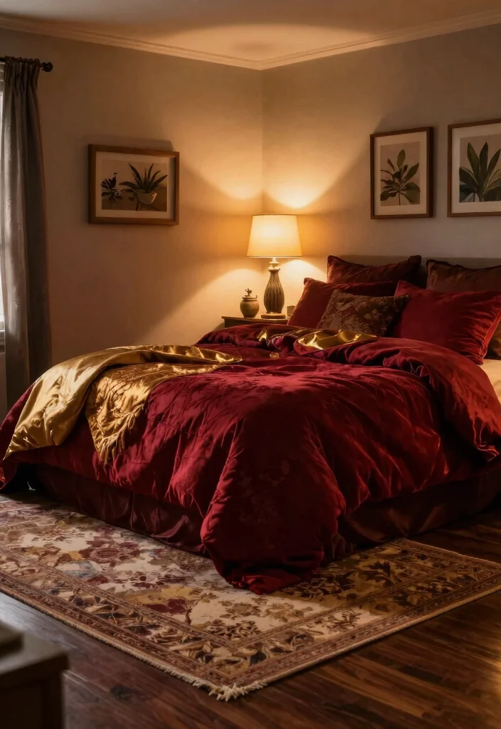 15 Wooden Floor Bedroom Ideas: Warm Natural Texture - 3. Dark Wood for a Cozy Retreat 1