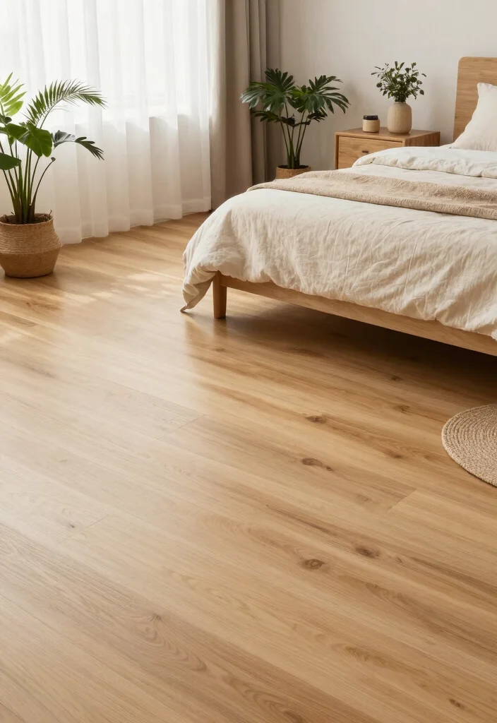 15 Wooden Floor Bedroom Ideas: Warm Natural Texture - 4. Natural Wood Flooring for Eco-Conscious Decor 1