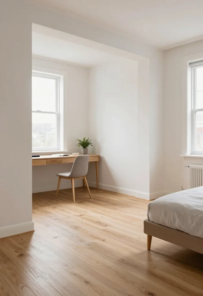 15 Wooden Floor Bedroom Ideas: Warm Natural Texture - 7. Open Floor Plan for Spaciousness 1