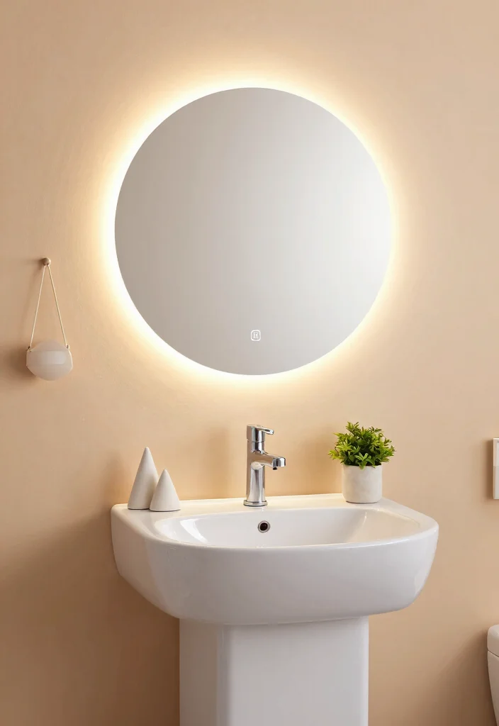 16 Back Lit Bathroom Mirror Ideas For A Modern Glow - 8. Round Mirrors 1
