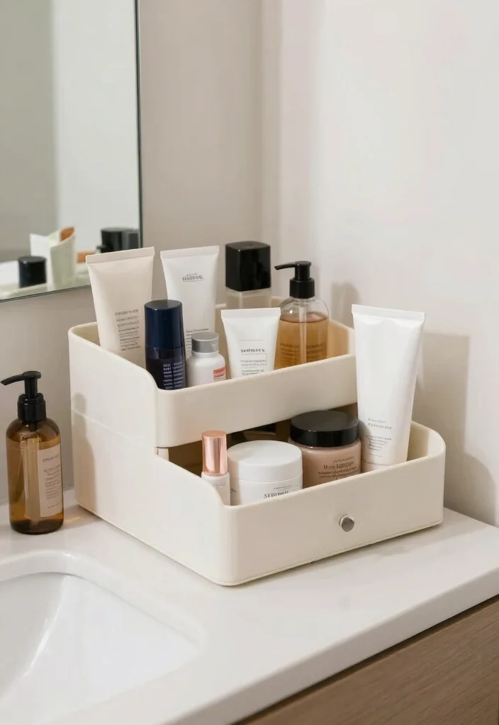 16 Bathroom Vanity Organization Ideas That Transform Your Space - 14. Consolidate Travel-sized Products 1