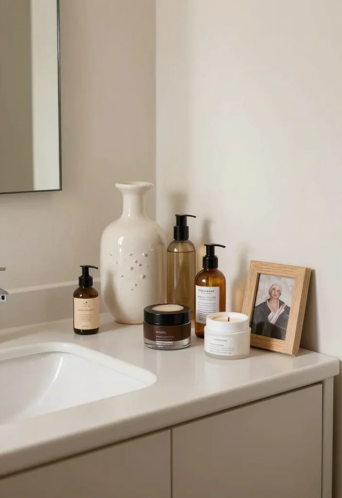 16 Bathroom Vanity Organization Ideas That Transform Your Space - 16. Personalize with Artifacts 1