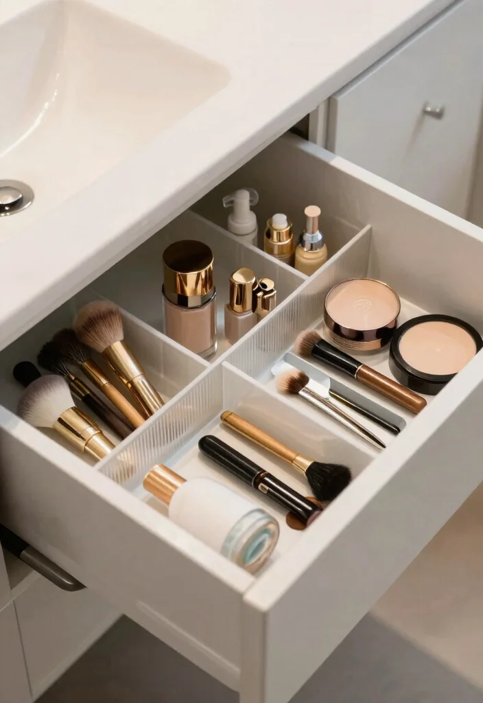 16 Bathroom Vanity Organization Ideas That Transform Your Space - 6. Implement Drawer Dividers 1