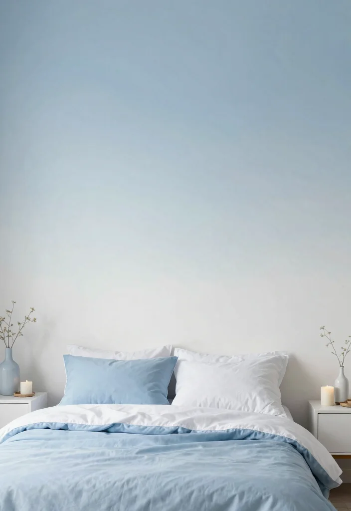 16 Bedroom Design With Wallpaper Ideas Patterned Impact - 13. Ombre Effects: Gradual Transitions 1