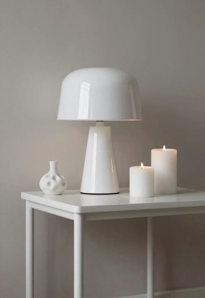 16 Bedroom Side Table Decor Ideas: Simple Stylish Touch - 2. Monochrome Elegance 1