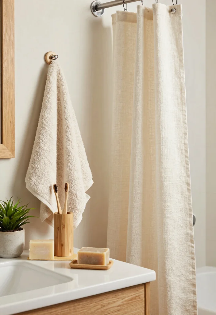 16 Botanical Bathroom Ideas For Natural Fresh Vibes - 6. Sustainable Accessories 1