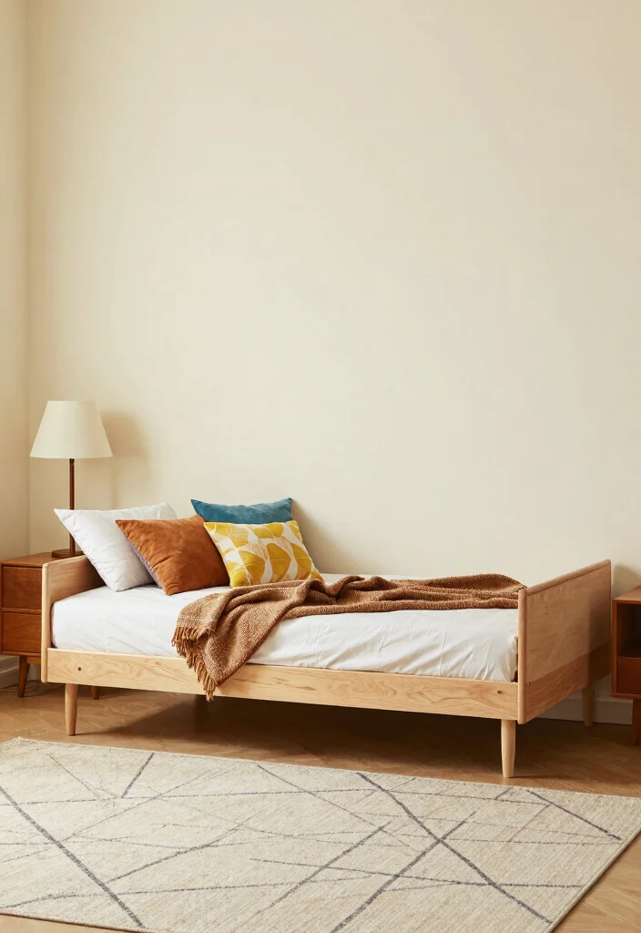 16 Divan Bed Ideas Bedroom: Practical and Elegant - 10. Retro Revival: Mid-Century Modern Divan Beds 1