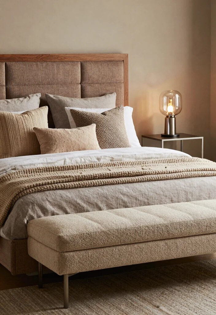 16 Divan Bed Ideas Bedroom: Practical and Elegant - 11. Textured Layers: Mixing Materials with Divan Beds 1
