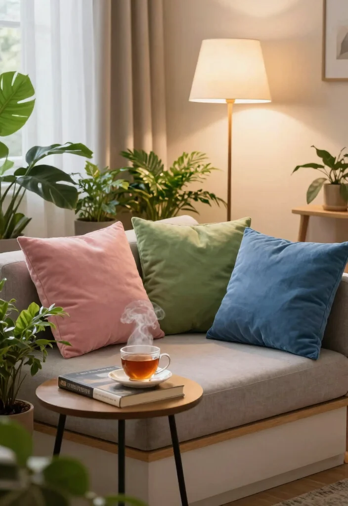 16 Pink Green and Blue Bedroom Ideas: Playful Color Harmony - 12. Cozy Nook: Reading Retreat 1