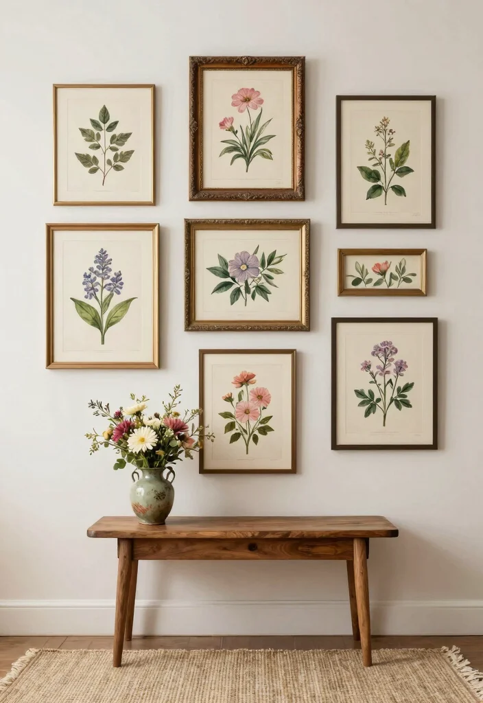 16 Posters on Wall Bedroom Vintage Ideas Retro Cool Decor - 1. Classic Botanical Prints 1